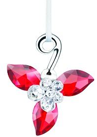 Winter Berries Swarovski Ornament, Light Siam Satin