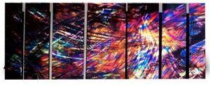 Abstract Art  Metal Wall Panels Set