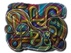 Colorful Communication  Abstract Wall Panel