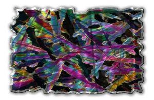 Kalidescope Figures Abstract Art Metal Wall Mural