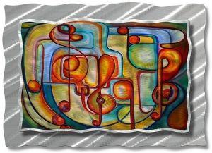 Modern Melody Abstract Metal Wall Art Design