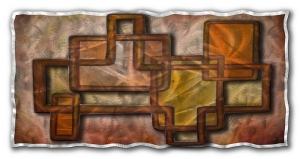 Connected Illusion Abstract Art Metal Wall Mural