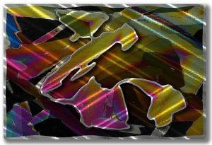 Tropical Adventure Abstract Art Metal Wall Panel