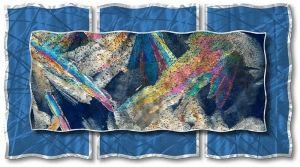 Crystallized Cavern Abstract Metal Wall Sculpture