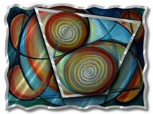 Complimentary Hues Metal Wall Sculpture