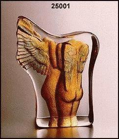 Arome Etched Crystal Sculpture by Mats Jonasson