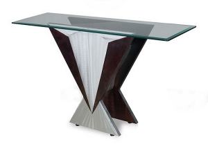 The Wedge-Glass Top Console Table