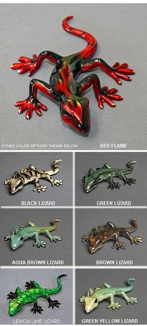 Barry Stein Lizard Sculptures - Select your color