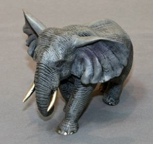 Barry Stein Bull Elephant Bronze Sculpture