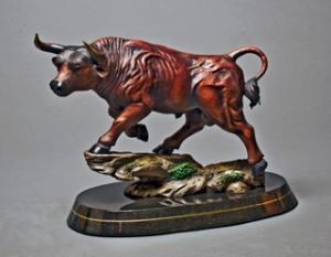Barry Stein Maximus Bronze Bull Sculpture