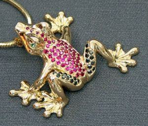 Barry Stein Alysa Gold Frog Pendant