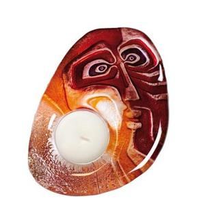 Ideo Orange - Mats Jonasson Crystal Tea light candle holder  69025