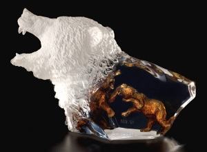 Savage Spirit, Bears Sculpture by Kitty Cantrell