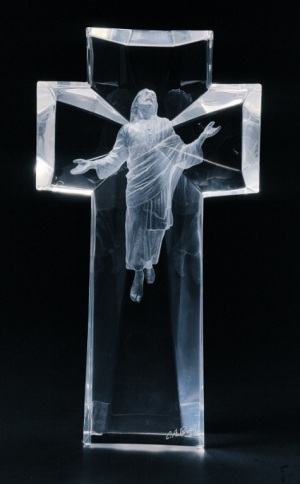 The Ascent, Sculpture of Jesus by Christopher Pardell