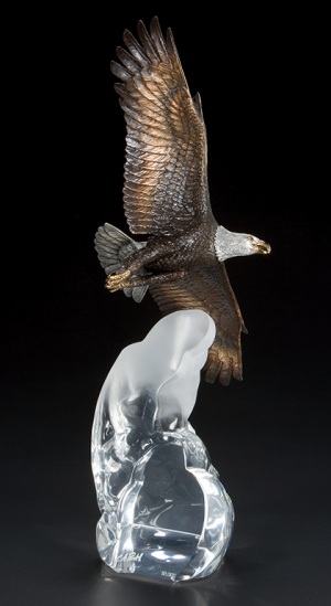 Metal Eagle Sculpture - Cloud King Retired