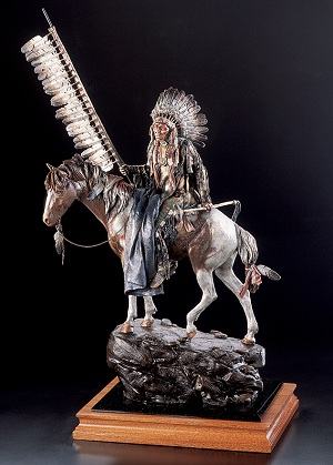 On Wings of Eagles-American Indian Sculpture by David Lemon