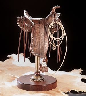 Center Fire - Saddle by Willy Whitten