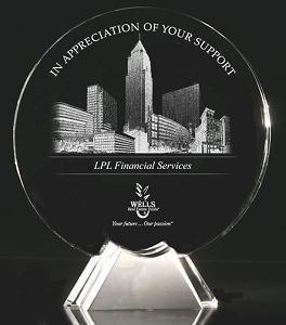 Sample of Custom Laser Appreciation Award
