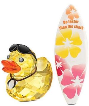 Swarovski Sunny Steve Happy Duck, Surfing Duck