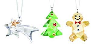 Christmas Ornament Set - Gingerbread Man, Tree, Comet