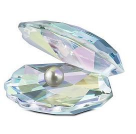 Swarovski Crystal  Shell with Pearl