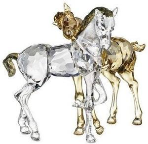 Swarovski Colored Crystal Playing Foals RETIRED