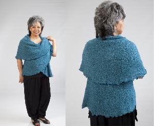 Classy Wrap Cape Vest Sweater by OC Designs