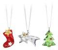 Swarovski 2012 Christmas Set (Stocking, Comet, Tree) - RETIRED
