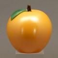 Yellow Apple Glass Paperweight by Orient and Flume