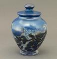Ocean Wave Glass Keepsake Jar by Orient and Flume
