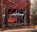 Crane Flock Decorative Fireplace Screen