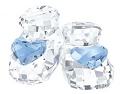 Swarovski Crystal Baby Shoes, Blue -