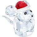 Swarovski Christmas Mouse with Pearl on Hat