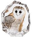 Mats Jonasson Crystal painted Barn owl 34200