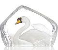 Mats Jonasson Crystal Painted Swan Sculpture 34269