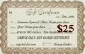 $25 US Gift Certificate