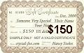 $150 US Gift Certificate