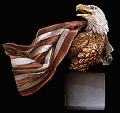 Symbols of Honor-Bronze Bald Eagle Sculpture by Kitty Cantrell