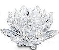 Swarovski Crystal Waterlily Candleholder, Medium - Archived Data