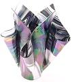 Serviente Glass Black Pearlescent Folded Vase, XL