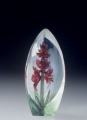 Mats Jonasson Mini Red Orchid Flower paperweight - MJ 88155