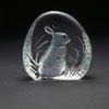 Mats Jonasson Rabbit - Etched Glass MJ 33281