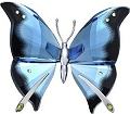 Swarovski Ambur Blue Turquoise Butterfly
