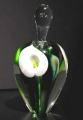 Calla Lily Tall Perfume Bottle, White