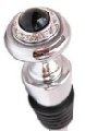 Winestopper -Swarovski Crystals and Black Domed Center