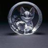Mats Jonasson Crystal Kitten with Ball of Yarn MJ 33333
