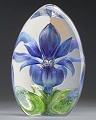 Mats Jonasson Blue Lily  - Glass Flower Paperweight-MJ 33880