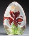 Mats Jonasson Red Iris  - Crystal Flower Etching-MJ 33882