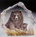 Mats Jonasson Brown Bear with Cub MJ 33889sale
