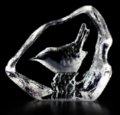 Wren- Miniature Crystal Etching by Mats Jonasson-MJ 88137
